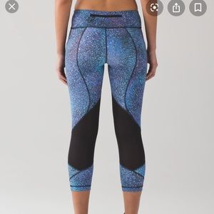 Rare EUC Lululemon Pace Rival Crop Mermaid Multi 6